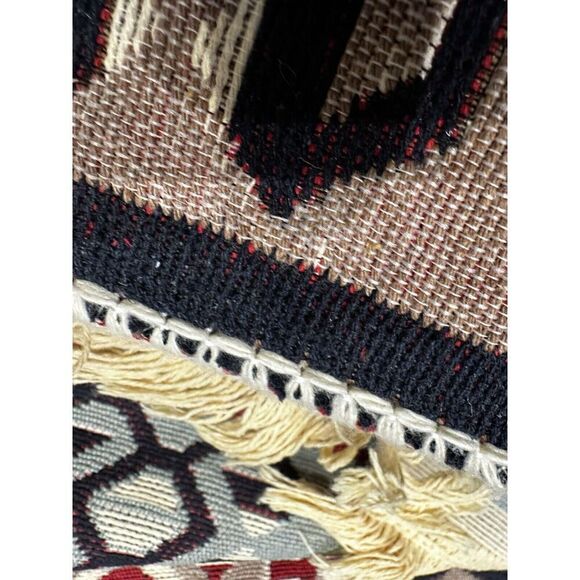 Handmade Reversible 3 X 5 Blanket Rug Aztec Style Rug Thin Cotton Rug Throw Rug - Picture 8 of 10